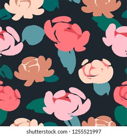 Floral seamless pattern. Vector design for paper, cover, fabric, interior decor and other users