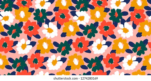 Floral seamless pattern. Vector design for paper, cover, fabric, interior decor and other users