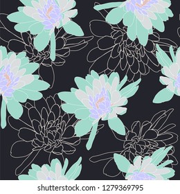 Floral seamless pattern. Vector design for paper, cover, fabric, interior decor and other users