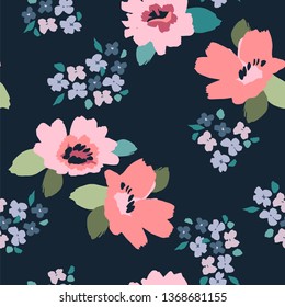 Floral seamless pattern. Vector design for paper, cover, fabric, interior decor and other users