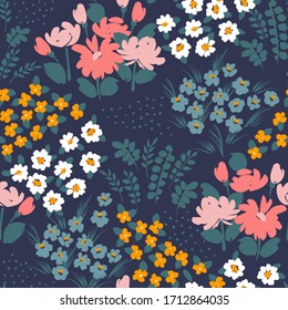 Floral seamless pattern. Vector design for paper, cover, fabric, interior decor and other users