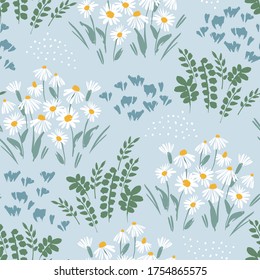 Floral seamless pattern. Vector design for paper, cover, fabric, interior decor and other users