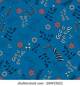 floral seamless pattern, vector design 