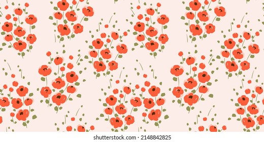 Floral seamless pattern. Vector design for paper, cover, fabric, interior decor and other users