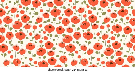 Floral seamless pattern. Vector design for paper, cover, fabric, interior decor and other users