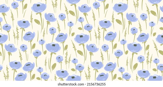 Floral seamless pattern. Vector design for paper, cover, fabric, interior decor and other use