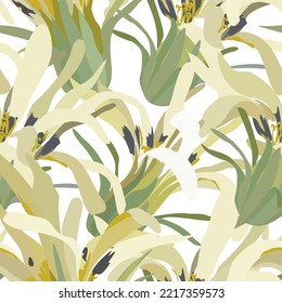 Floral seamless pattern. Vector design for paper, cover, fabric, interior decor and other use