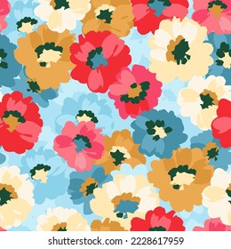 Floral seamless pattern. Vector design for paper, cover, fabric, interior decor and other use