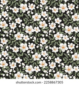 Floral seamless pattern. Vector design for paper, cover, fabric, interior decor and other use