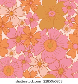 Floral seamless pattern. Vector design for paper, cover, fabric interior decor.