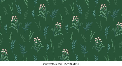 Floral seamless pattern. Vector design for paper, cover, fabric, interior decor and other use