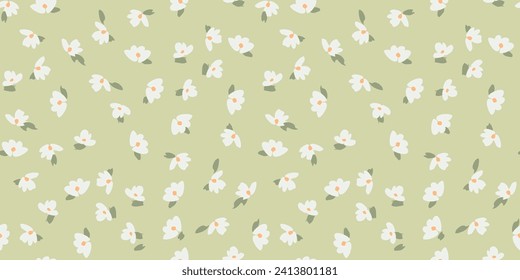 Floral seamless pattern. Vector design for paper, cover, fabric, interior decor and other use