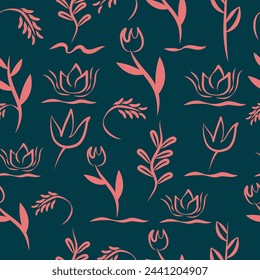 floral seamless pattern vector design