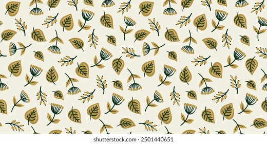 Floral seamless pattern. Vector design for paper, cover, fabric, interior decor and other use