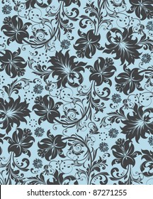 floral seamless pattern, vector design