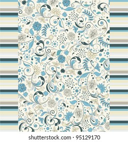 floral seamless pattern, vector design