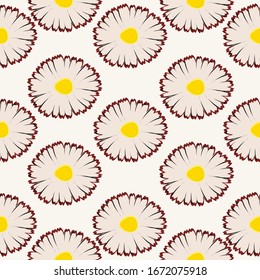 Floral seamless pattern.  Vector Seamless Doodle Floral Pattern on gentle background.