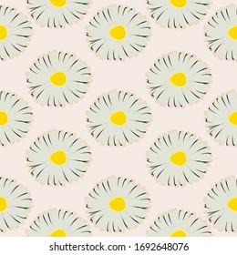 Floral seamless pattern.  Vector Seamless Doodle Floral Pattern on gentle background.