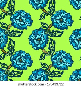 Floral seamless pattern vector flower