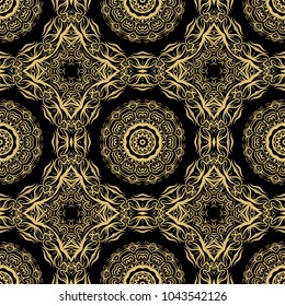 Floral seamless pattern. Vector illustration. Colored background for textile and fabrics, wallpaper, interior