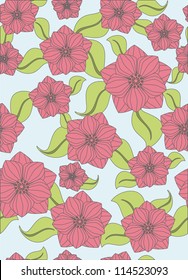 floral seamless pattern. vector illustration