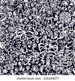 Floral seamless pattern. Vector illustration.