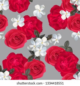 Floral seamless pattern vector illustration