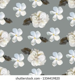 Floral seamless pattern vector illustration