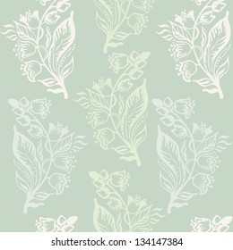 Floral seamless pattern. Vector illustration