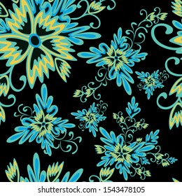 floral seamless pattern vector illustration