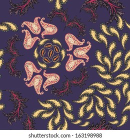 Floral seamless pattern. vector illustration