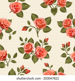Floral seamless pattern. Vector illustration for your design