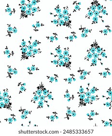 Floral seamless pattern. Vector illustration.