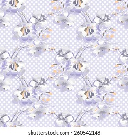 Floral Seamless Pattern. Vector Illustration, eps 8