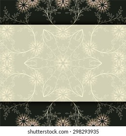 Floral seamless pattern. Vector illustration