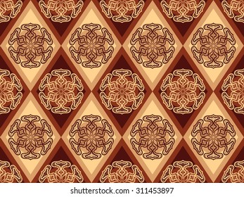 Floral seamless pattern. Vector illustration