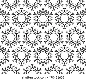 Floral seamless pattern. vector illustration. abstract geometry. for interior design, wallpaper, textile industry.