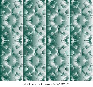 floral seamless pattern. vector illustration. bas-relief