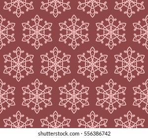 floral seamless pattern. vector illustration. For design, wallpaper, invitation. brown color