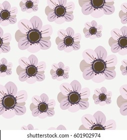 Floral seamless pattern. Vector illustration