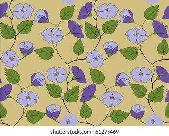 Floral seamless pattern. Vector illustration. Wallpaper, textile.