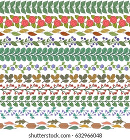 Floral seamless pattern. Vector illustration
