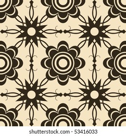 floral seamless pattern, vector image