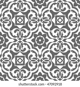 floral seamless pattern, vector repeating background