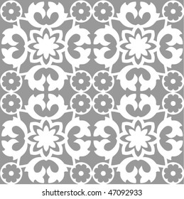 floral seamless pattern, vector repeating background