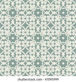 floral seamless pattern, vector repeating background