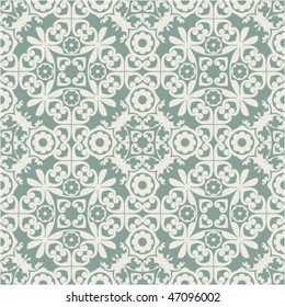floral seamless pattern, vector repeating background