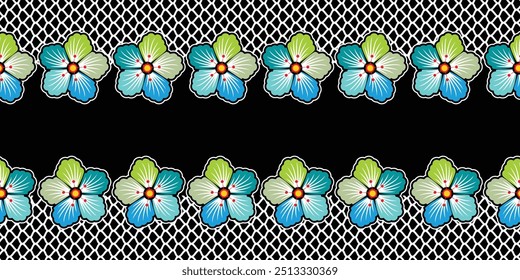 Floral Seamless pattern vector, Simple batik motif, Indonesian Batik Motif