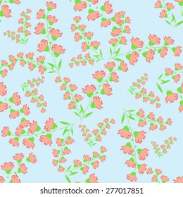 Floral seamless pattern. Vector. Seamless texture with flowers. Endless floral pattern. Abstract Elegance Seamless pattern with floral background.