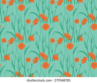 Floral seamless pattern. Vector. Seamless texture with flowers. Endless floral pattern. Abstract Elegance Seamless pattern with floral background.